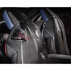 Dry Carbon Fiber Seat Back Cover Trim Kits Set For BMW M2 M3 M4 G87 G80 G81 G82 G83
