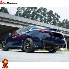 Project Black S Concept Style Partial Carbon Fiber Body Kit For Infiniti Q50 2013-2024