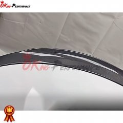 Ducktail Style Carbon Fiber Trunk Spoiler Rear Wing For Infiniti Q50 Q50S 2013-2024