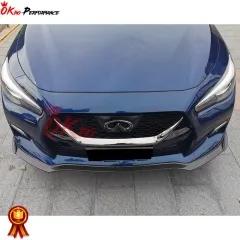 Varis Style Carbon Fiber Front Lip For INFINITI Q50 400R