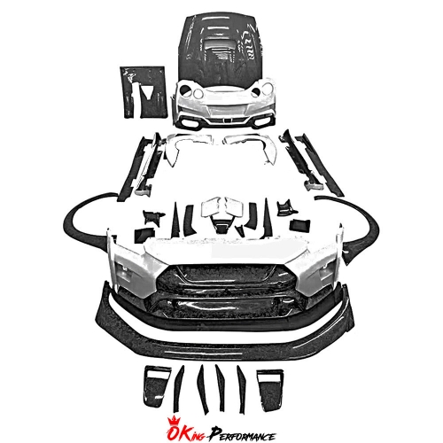 Varis MY19 Style Partial Forged Carbon Fiber Car Body Kit For Nissan R35 GTR 2008-2019