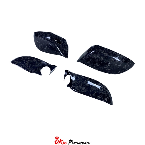Forged Carbon Fiber Mirror Cover For Audi RS6 RS7 2015-2019