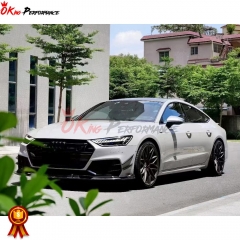 TAKD Style Dry Carbon Fiber Canards For Audi A7 S7 C8 2019-2024