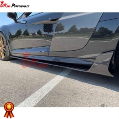 OKing Style Carbon Fiber Side Skirt For Audi R8 2007-2015