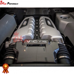 Dry Carbon Fiber Replacement Engine Cover For Audi R8 V8 V10 2007-2015