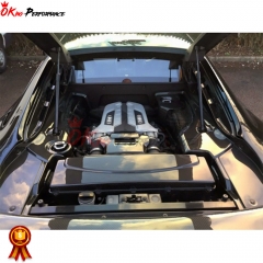 Dry Carbon Fiber Replacement Engine Bay Air Box Cover For Audi R8 V8 V10 2007-2015