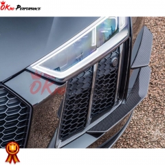 Dry Carbon Fiber Front Bumper Side Vents For Audi R8 V10 2016-2019