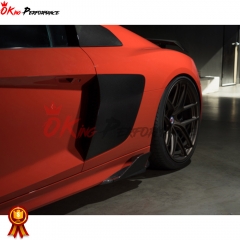 Capristo Style Dry Carbon Fiber Side Skirt Splitter For Audi R8 2016-2019