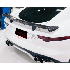 SVR Style Carbon Fiber (CFRP) Rear Spoiler & FPR Base With Lift Function Bracket For Jaguar F-Type 2013-2019