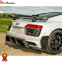 Performance Style Dry Carbon Fiber Rear Diffuser For Audi R8 2016-2019