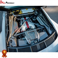 Dry Carbon Fiber Replacement Engine Bay Set For Audi R8 2016-2019