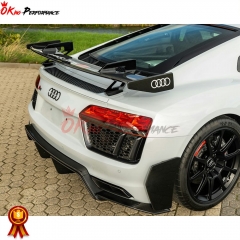 Performance Style Dry Carbon Fiber Rear Spoiler GT Wing For Audi R8 2016-2024