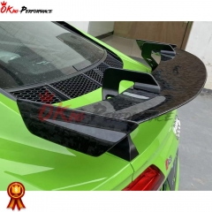 Oking Performance Style Forged Dry Carbon Fiber Rear Spoiler GT Wing For Audi R8 2016-2024