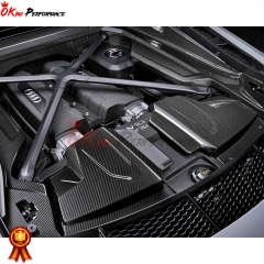 Dry Carbon Fiber Replacement Engine Bay Set For Audi R8 2020-2024