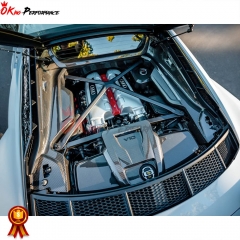 Dry Carbon Fiber Replacement Engine Cover For Audi R8 2016-2019
