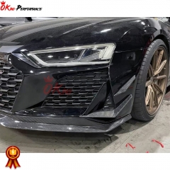 GT RWD Style Dry Carbon Fiber Front Lip For Audi R8 2020-2024