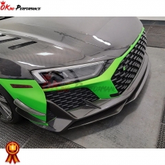 Capristo Style Dry Carbon Fiber Front Canards For Audi R8 2020-2024