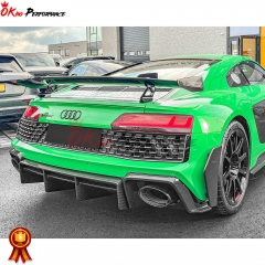 GT RWD Style Dry Carbon Fiber Rear Diffuser For Audi R8 2020-2024