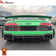 GT RWD Style Dry Carbon Fiber Rear Diffuser For Audi R8 2020-2024