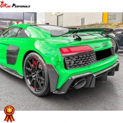 GT RWD Style Dry Carbon Fiber Rear Diffuser For Audi R8 2020-2024