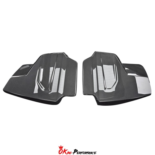 Dry Carbon Fiber Replacement Engine Cover Pair For Audi R8 2020-2024