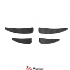 Capristo Style Dry Carbon Fiber Front Canards For Audi R8 2020-2024