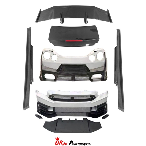 MY24 Nismo Style Partial Carbon Fiber Body Kit For Nissan R35 GTR 2008-2024