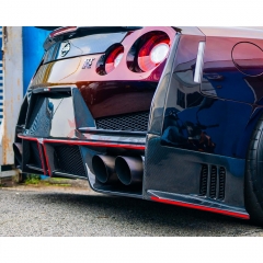 MY24 Nismo Style Partial Carbon Fiber Front Bumper For Nissan R35 GTR 2008-2024