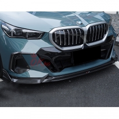 TAKD Style Dry Carbon Fiber Front Bumper Vent Canards For BMW 5 Series G60 2024-On