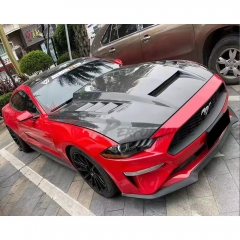 TF Style Carbon Fiber Hood For Ford Mustang 2015-2017