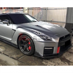 MY17 Nismo Style Half Carbon Fiber Front Bumper For Nissan R35 GTR 2008-2016