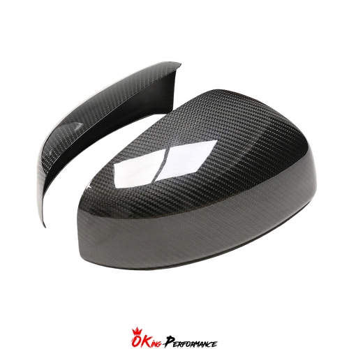 Dry Carbon Fiber Mirror Cover (Add on) For Nissan 370Z