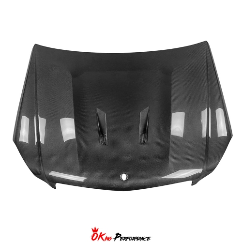 Black Series 507 Style Carbon Fiber Hood For Mercedes-Benz C-Class W204 2012-2014