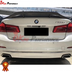 R Style Carbon Fiber Rear Trunk Wing Spoiler For BMW 5 Series G30 G38 F90 M5 2017-2023