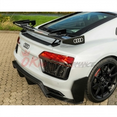 Performance Style Dry Carbon Fiber Rear Spoiler GT Wing For Audi R8 2016-2024