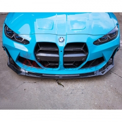 Vorsteiner Style Dry Carbon Fiber Front Lip (3pcs) For BMW G80 M3 G82 M4 2020-2024