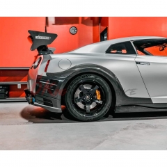 Top Secret Style Carbon Fiber Rear Fender Splitter For Nissan R35 GTR 2008-2019