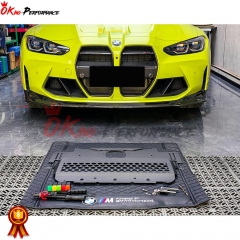 Dry Carbon Fiber Skid Plate Under Engine Cover Guard Panels For BMW G82 M4 G80 M3 2020-2024