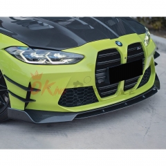 CMST Style Dry Carbon Fiber Front Canards For BMW G82 M4 G80 M3 2020-2024