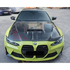 CMST Transparent Style Dry Carbon Fiber Hood For BMW G80 M3 G82 M4 2020-2024