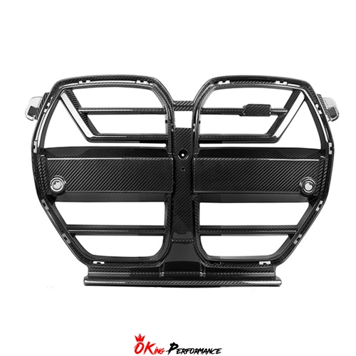 SQA Style Dry Carbon Fiber Front Grille For BMW G80 81 M3 G82 G83 M4 2020-2024