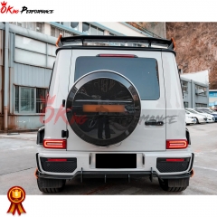 BraBx Style Dry Carbon Fiber Wheel Spare Tire Cover For Mercedes Benz G Class W464 G500 AMG G63 2018-2020