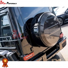 Brabus Style Dry Carbon Fiber Wheel Spare Tire Cover For Mercedes Benz G Class W464 G500 AMG G63 2018-2020