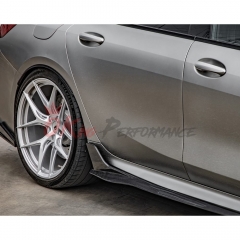 SQ Style Dry Carbon Fiber Side Skirt For BMW M8 F90 F91 F92 F93 2020-2024