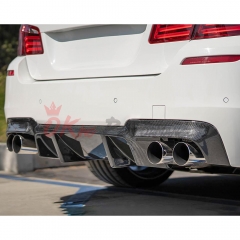 V2 Style Carbon Fiber Rear Diffuser For BMW 5 Series F10 F18 2010-2016