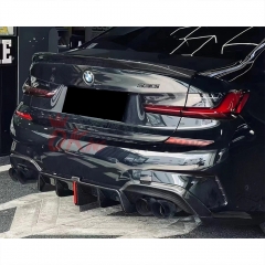 K Style Carbon Fiber Rear Diffuser For BMW 3 Series G20 2019-2022