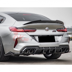 PSM Style Dry Carbon Fiber Rear Spoiler Trunk Wing For BMW M8 F90 F91 F92 F93 2020-2024