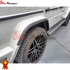 Urban Style Dry Carbon Fiber With Portion Primer Fender Wheel trim For Mercedes Benz G Class W464 AMG G63 2018-2020