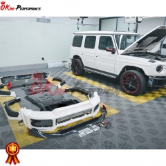 G900 Rocket Style Dry Carbon Fiber Front Grille For Mercedes Benz G Class W464 G63 AMG BRABUS 2019-2022