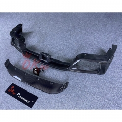 VARIS Style Carbon Fiber Rear Diffuser With Brake Lamp For Nissan R35 GTR 2008-2016